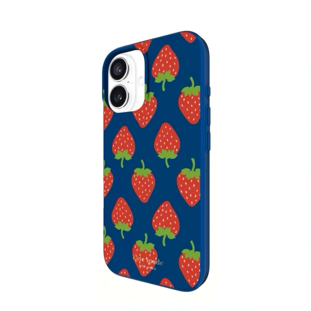 🆕 Kate Spade New York iPhone 16 Pro Protective Phone Case - Strawberry Dotted